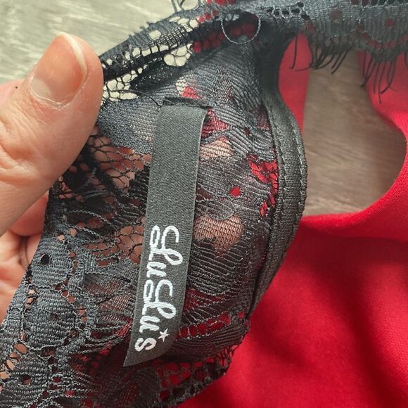 Lulus Red Lace Back Dress for Occasion - Picture 6 of 9